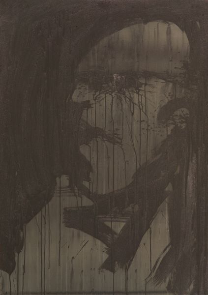 Black Tears, 2003, Acrylic Ink on paper, 100x71cm